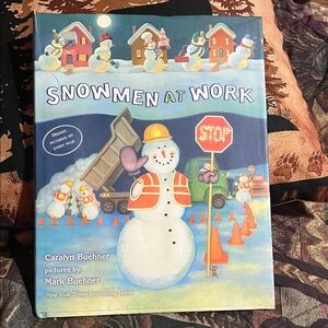 Snowmen at Work Children's Book - Colorful Winter Illustration